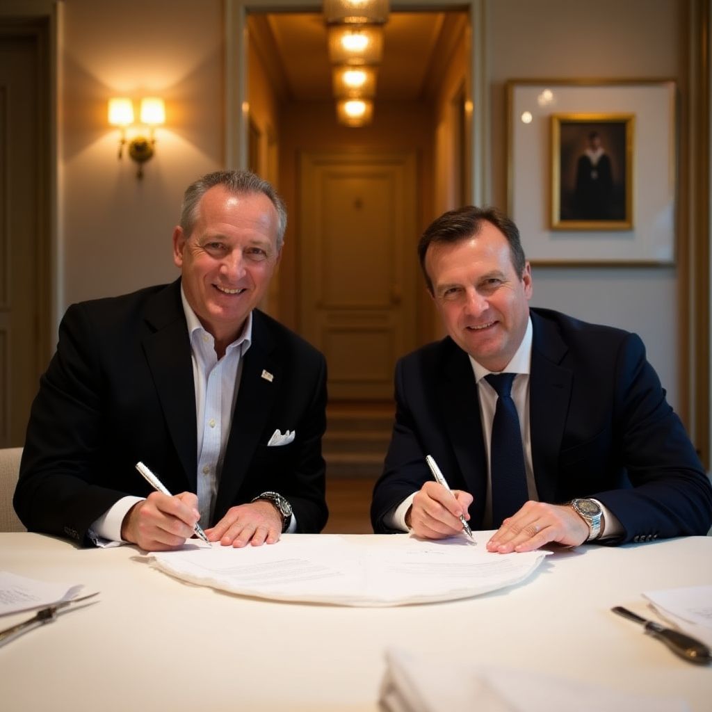 Partenariat signature hôtel prestige