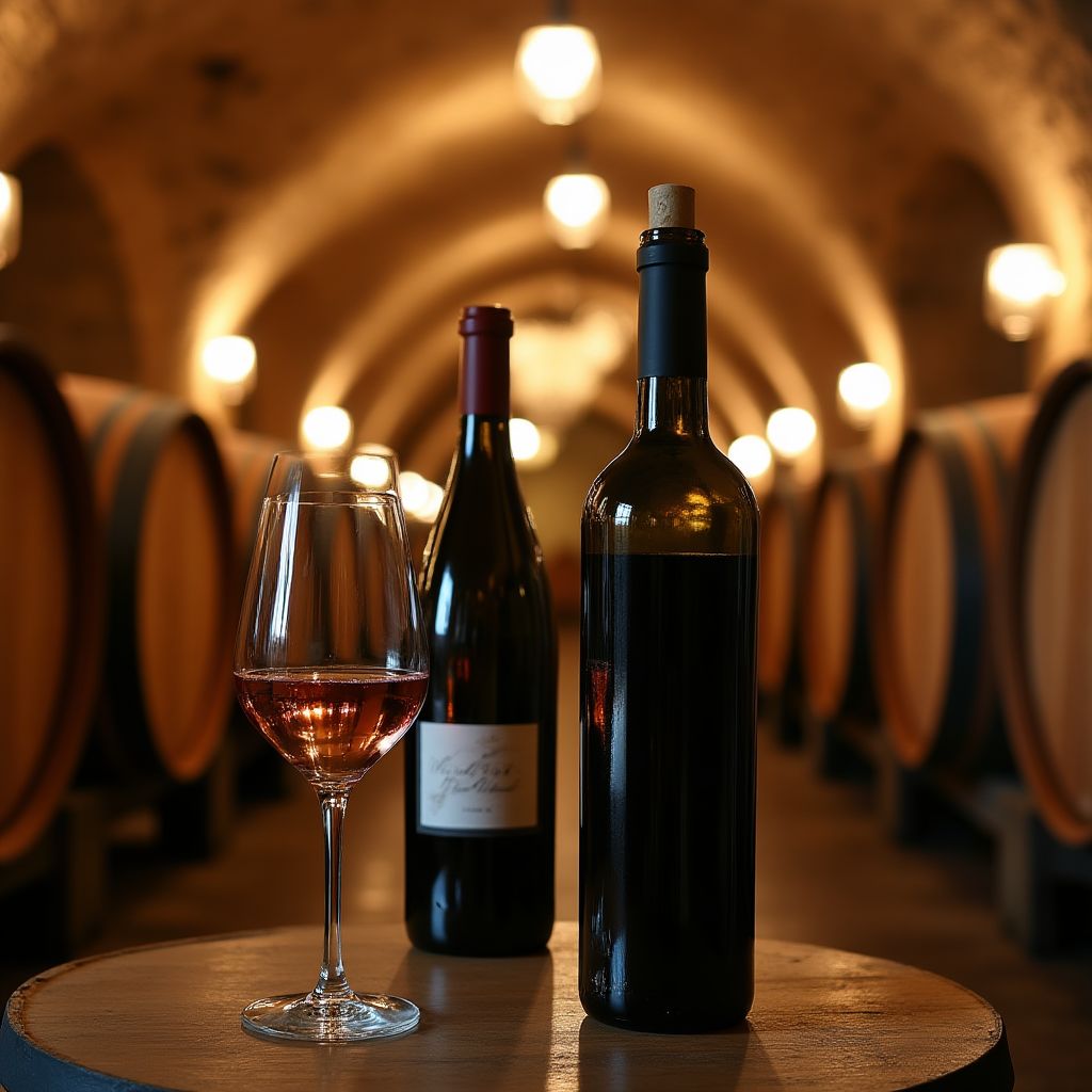 Dégustation de vins en cave